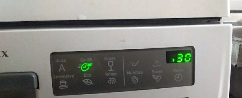 Ошибки посудомоечных машин Электролюкс